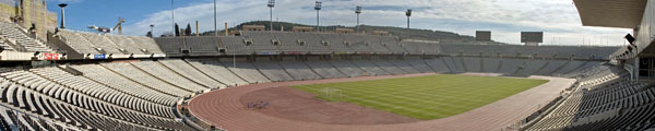 Lluís Companys Olympic Stadium, the home of athletics at the 1992 Olympic Games in Barcelona